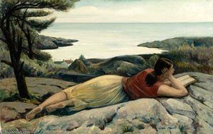 Blanche Reading — Leon Kroll