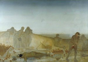A German Attack on a Wet Morning, April 1918