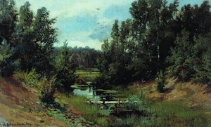 Forest Stream — Ivan Ivanovich Shishkin, Realism