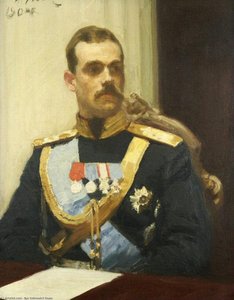 Portrait Of Member Of State Council Grand Prince Mikhail Aleksandrovich Romanov. Study — Ilya Yefimovich Repin