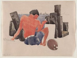 The Artist On The Beach At Provincetown — Charles Demuth