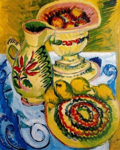 Yellow Still Life — Ernst Ludwig Kirchner, Expressionism