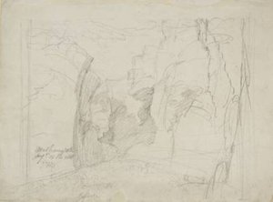 First Compositional Study For `gordale Scar' — James Ward