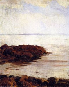 Seascape With Rocks (also Known As Sea And Rock) — John Singer Sargent, Contemporary Realism