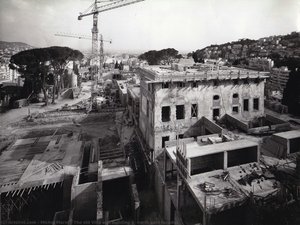 The old Villa and building 3, north east façades