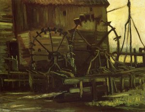 Water Wheels Of Mill At Gennep — Vincent Willem Van Gogh, Realism