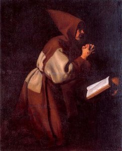 San Francisco En Oración — Francisco De Zurbarán, Spanish Baroque