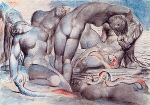 Vanni Fucci Hace Un Gesto Blasfematorio — William Blake, Romanticism