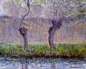 Weiden Im Frühlingslicht — Claude Monet, Impressionist Painting