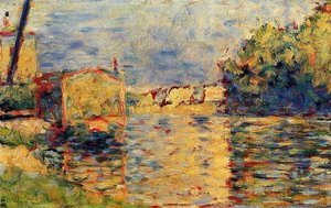 River's Edge — Georges Seurat, Post-impressionism