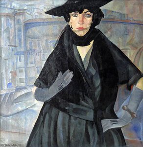 Lady In Black — Boris Dmitrievich Grigoriev