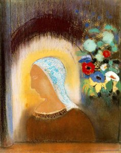 Profile Flowers — Odilon Redon, Symbolism