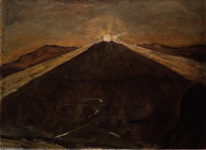 Sonnenuntergang auf der Mendel