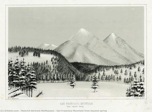 San Francisco Mountain from beyond spring