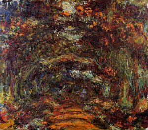 The Path Under The Rose Arches, Giverny — Claude Monet, Impressionism