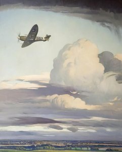Spitfire Over Bassingbourn — Ernest Herbert Whydale