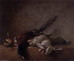 Still Life With Game — Jean-baptiste-siméon Chardin, Rococo