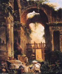 Roman Ruins — Hubert Robert, Romanticism