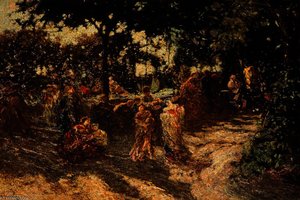 The Festival — Adolphe Joseph Thomas Monticelli