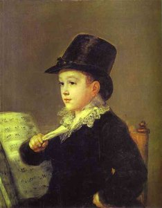 Portrait Of Mariano Goya, The Artist's Grandson — Francisco José De Goya Y Lucientes, Romantic Era