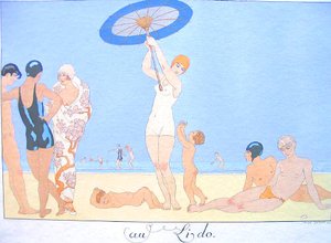 Au Lido — Georges Barbier