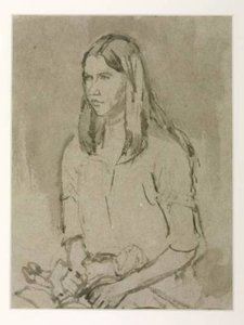 Study Of A Girl Holding A Doll — Gwen John