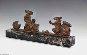 The Country Mouse And The City Mouse — Paul Manship