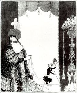 The Lady With The Monkey — Aubrey Vincent Beardsley