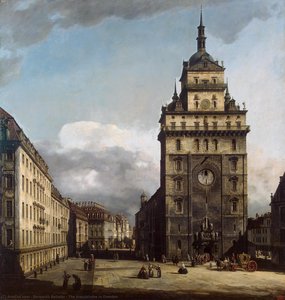 The Kreuzkirche In Dresden — Bernardo Bellotto, Baroque Landscape Painting
