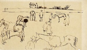 Horse Market — August Macke, Expressionism