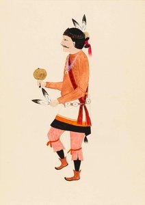 Navajo Yebijhi Dancer — Awa Tsireh