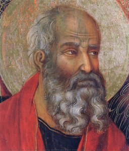 Madonna And Child On A Throne (front Side Fragment) — Duccio Di Buoninsegna, Proto Renaissance