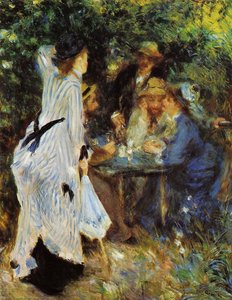 Under The Arbor At The Moulin De La Galette — Pierre-auguste Renoir, Impressionism