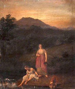 Girls At A Stream — John Graham Gilbert