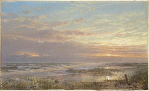 A High Tide At Atlantic City — William Trost Richards
