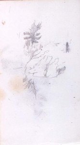 Trees And Rock — John La Farge