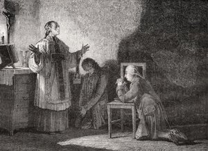 Louis Xvi At Prayer Before His Execution — Hippolyte De La Charlerie