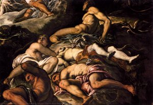 El Serpiente De Bronce (detalle) — Jacopo Tintoretto, Early Baroque