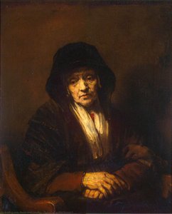 Portrait Of An Old Woman 1 — Rembrandt Van Rijn, Baroque