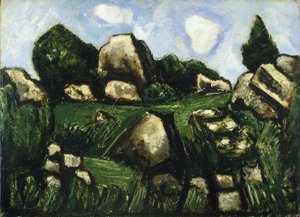 Green Landscape With Rocks, No. 2 — Marsden Hartley