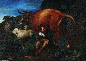Shepherd Boy And A Cow