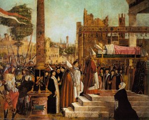 Martyrdom Of The Pilgrims And The Funeral Of St Ursula (detail) — Vittore Carpaccio, Early Renaissance