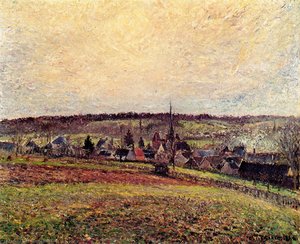 El Pueblo De Eragny — Camille Pissarro