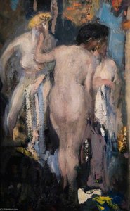 Study Of Nudes Bathing — Frank Brangwyn