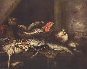 Still Life With Fishes — Abraham Hendricksz. Van Beyeren