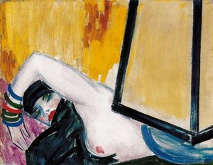 Nude With Blue Lamp
