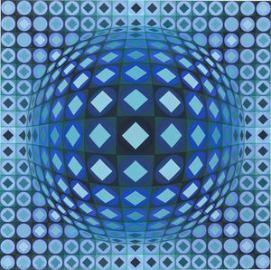 Kezdi-ga — Victor Vasarely, Geometric Optical Art