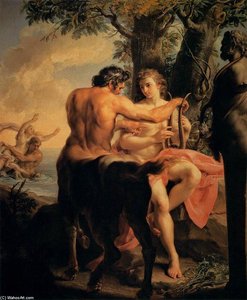 Achilles And The Centaur Chiron — Pompeo Batoni, Baroque Rococo