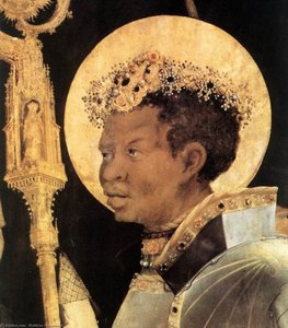 Meeting Of St Erasm And St Maurice (detail) — Matthias Grünewald, German Renaissance