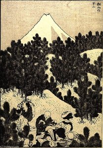 Fuji From A Pine Mountain — Katsushika Hokusai